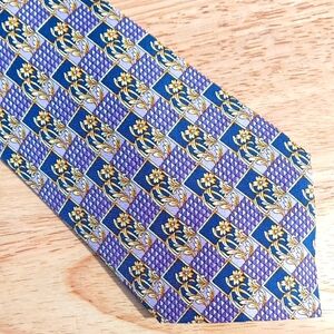 *PRINT* Elegant Purple and Gold Floral tie by OLIMPO